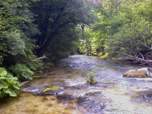 Tratto di fiume nell'Alto Aniene