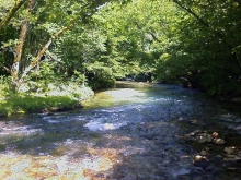 Tratto di fiume nell'Alto Aniene